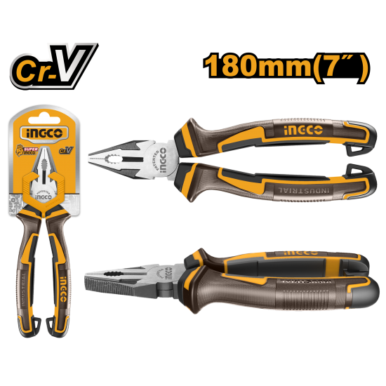 Плоскогубцы комбинированные 180 мм (6/36) INGCO HCP28188 INDUSTRIAL Плоскогубцы комбинированные 180 мм (6/36) INGCO HCP28188 INDUSTRIAL