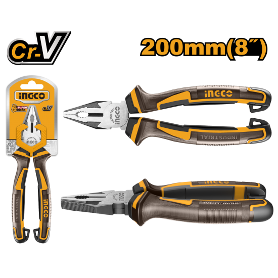 Плоскогубцы комбинированные 200 мм INGCO HCP28208 INDUSTRIAL Плоскогубцы комбинированные 200 мм INGCO HCP28208 INDUSTRIAL