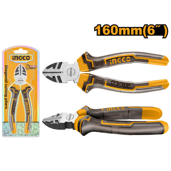 Диагональные кусачки боковые 160 мм INGCO HDCP08168 Диагональные кусачки боковые 160 мм INGCO HDCP08168