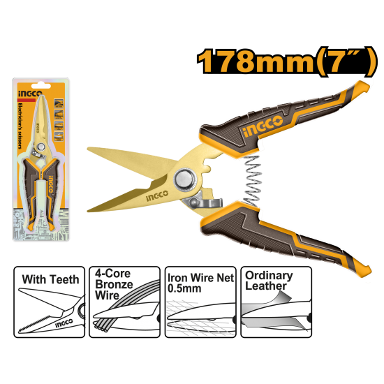 Ножницы электрика INGCO HES0187