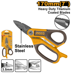 Ножницы электрика 170 мм (6/24) INGCO HES051708