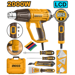 Фен строительный 2000 Вт (5) INGCO HG2000581 INDUSTRIAL Фен строительный 2000 Вт (5) INGCO HG2000581 INDUSTRIAL