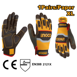 Перчатки механика XL INGCO HGMG02-XL INDUSTRIAL Перчатки механика XL INGCO HGMG02-XL INDUSTRIAL