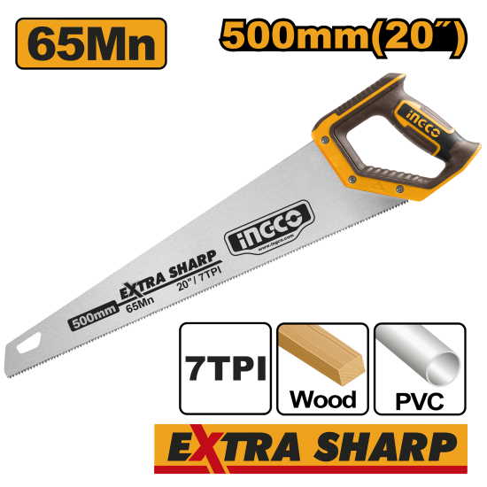 Ножовка по дереву 500 мм INGCO HHAS08500 Ножовка по дереву 500 мм INGCO HHAS08500