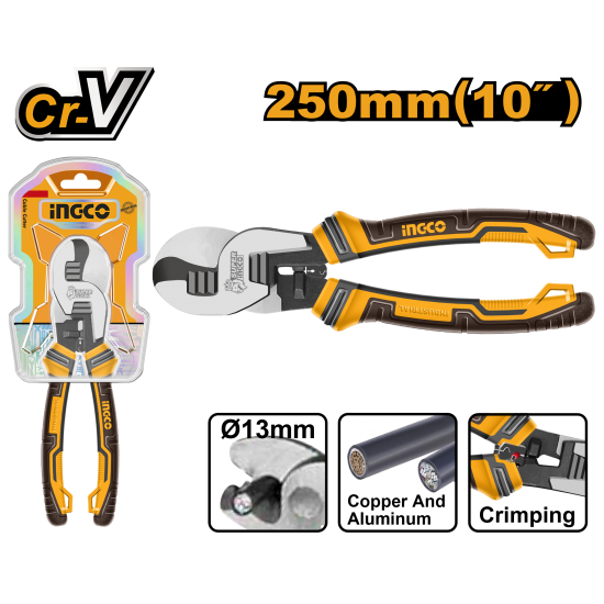 Ножницы для резки кабелей 250 мм INGCO HHCCB0210 INDUSTRIAL Ножницы для резки кабелей 250 мм INGCO HHCCB0210 INDUSTRIAL