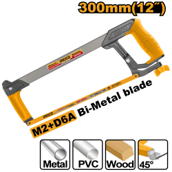 Ножовка по металлу ручная (6/24) INGCO HHF3008 INDUSTRIAL
