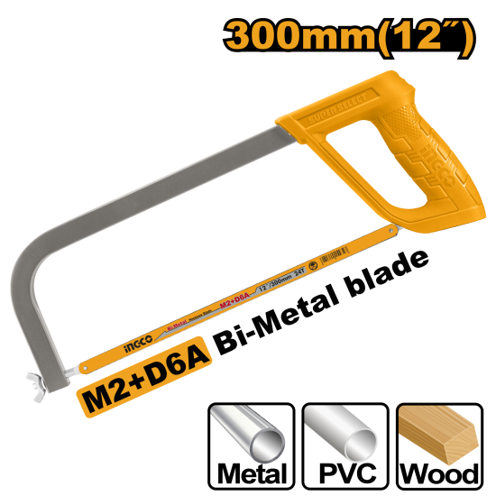 Ножовка по металлу 300 мм (6/36) INGCO HHFS3058
