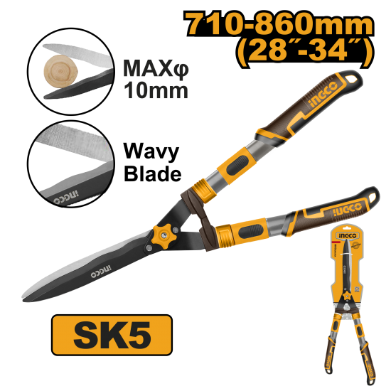 Кусторез с телескопическими ручками 557 мм (6/12) INGCO HHS6306 INDUSTRIAL