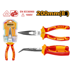 Длинногубцы диэлектрические 200 мм INGCO HIBNP28208 INDUSTRIAL