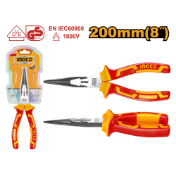 Длинногубцы диэлектрические 200 мм INGCO HILNP28208 INDUSTRIAL