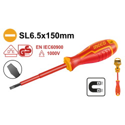 Отвертка диэлектрическая SL6.5 x 150 INGCO HISD816150 INDUSTRIAL