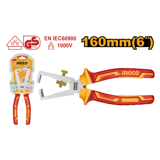 Клещи для снятия изоляции диэлектрические 160 мм INGCO HIWSP28160 INDUSTRIAL Клещи для снятия изоляции диэлектрические 160 мм INGCO HIWSP28160 INDUSTRIAL
