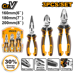Набор плоскогубцев 3 шт. INGCO HKHLPS2831DS INDUSTRIAL Набор плоскогубцев 3 шт. INGCO HKHLPS2831DS INDUSTRIAL