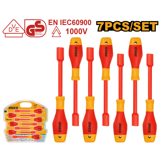 Набор диэлектрических отверток 7 шт (5/20) INGCO HKISD0701 INDUSTRIAL