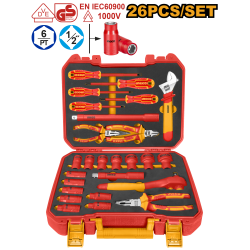 Набор диэлектрического инструмента 26 шт. INGCO HKITH2601 Набор диэлектрического инструмента 26 шт. INGCO HKITH2601