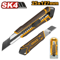 Нож универсальный 25*127 мм (12/96) INGCO HKNS112505 Нож универсальный 25*127 мм (12/96) INGCO HKNS112505