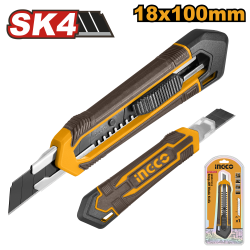 Нож универсальный 18x100 мм (12/96) INGCO HKNS11815 Нож универсальный 18x100 мм (12/96) INGCO HKNS11815