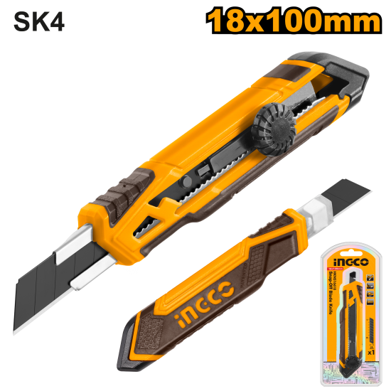 Нож универсальный 18 мм INGCO HKNS16618