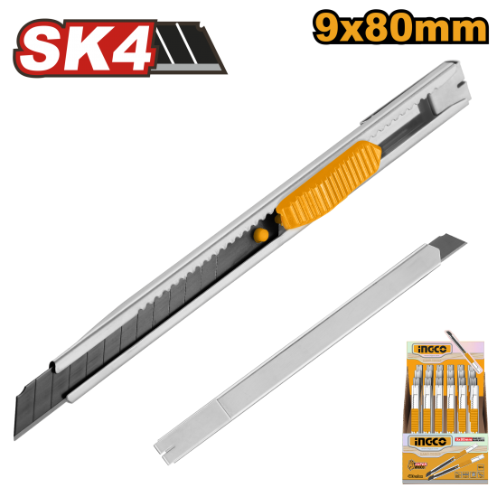 Нож монтажный узкий (48/576) INGCO HKNS1806