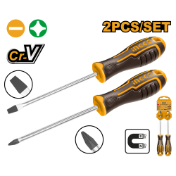 Набор отвëрток 2 шт INGCO HKSD0248 INDUSTRIAL Набор отвëрток 2 шт INGCO HKSD0248 INDUSTRIAL