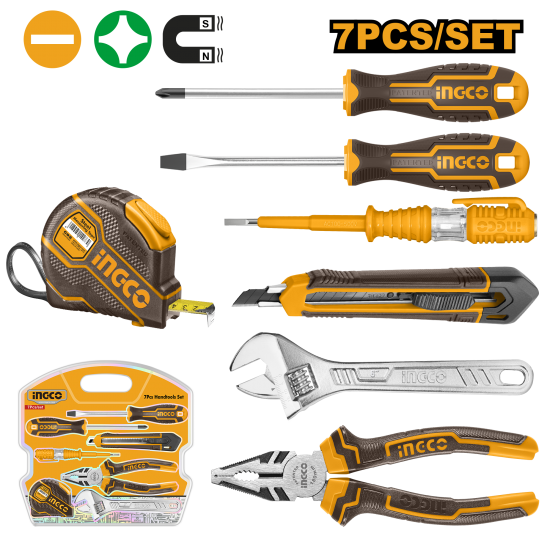 Набор ручного инструмента 7 пред. INGCO HKTH10807 Набор ручного инструмента 7 пред. INGCO HKTH10807