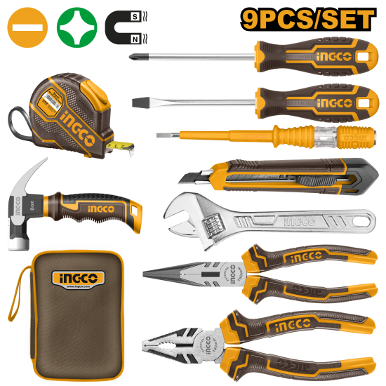 Набор ручного инструмента 9 предметов (10) INGCO HKTH20809 Набор ручного инструмента 9 предметов (10) INGCO HKTH20809