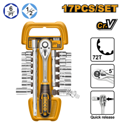 Набор головок с трещоткой 1/2 Набор головок с трещоткой 1/2