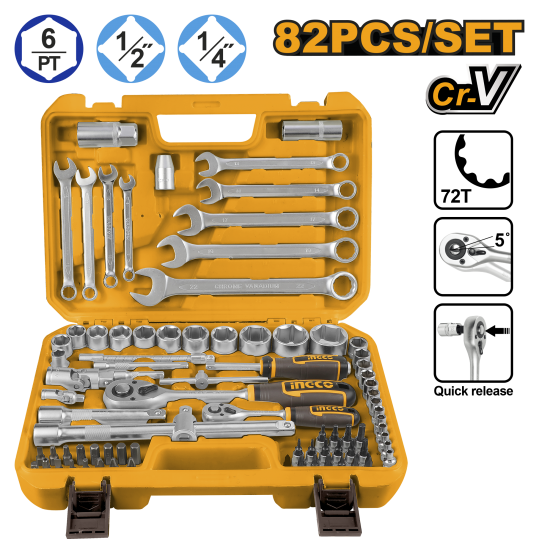 Набор ручного инструмента 82 шт (2) HKTS42802 INDUSTRIAL