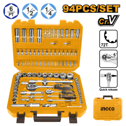 Набор головок с трещоткой 94 предмета (2) INGCO HKTS42941 INDUSTRIAL