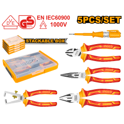 Набор диэлектрического инструмента 5 предметов (5/10) INGCO HKTV01P051 INDUSTRIAL