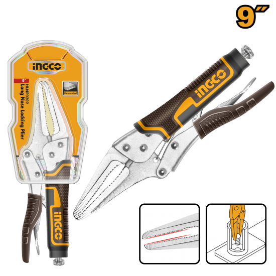 Клещи с фиксатором 228 мм INGCO HLNP0209 Клещи с фиксатором 228 мм INGCO HLNP0209
