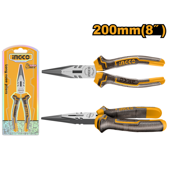 Длинногубцы 200 мм INGCO HLNP08208 Длинногубцы 200 мм INGCO HLNP08208