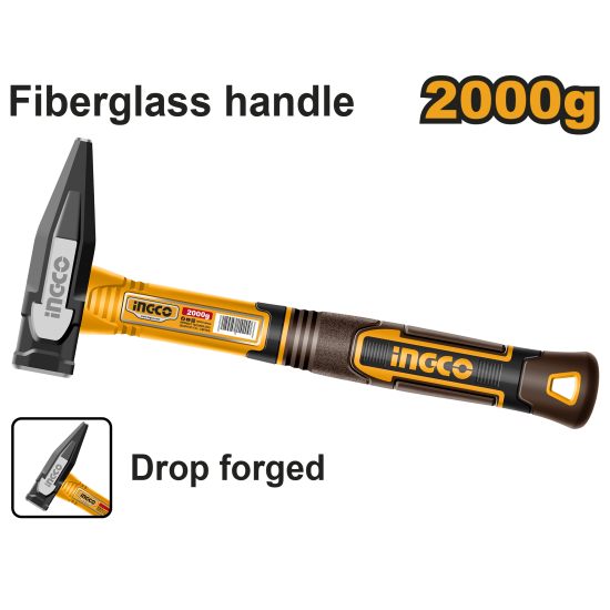 Молоток слесарный 2000 г (6/12) INGCO HMH822000 Молоток слесарный 2000 г (6/12) INGCO HMH822000