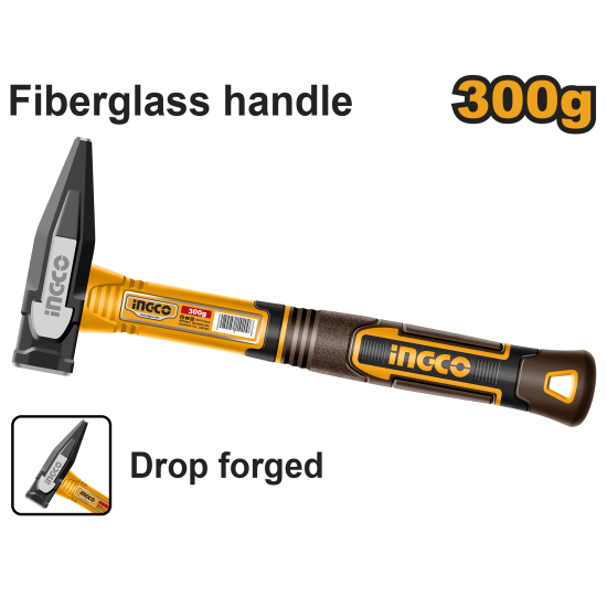 Молоток слесарный 300 г (6/36) INGCO HMH82300