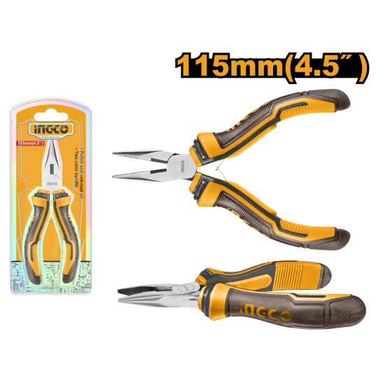 Длинногубцы мини 115 мм INGCO HMLNP08115