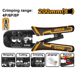 Клещи для обжима 200 мм INGCO HMPCN2468R