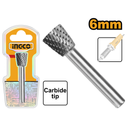 Борфреза из карбида вольфрама 6 мм (100/200) INGCO HRRC0604 INDUSTRIAL Борфреза из карбида вольфрама 6 мм (100/200) INGCO HRRC0604 INDUSTRIAL