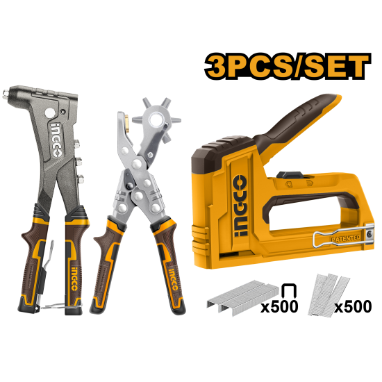 Набор крепежных инструментов 3 шт INGCO HRSG0401 INDUSTRIAL