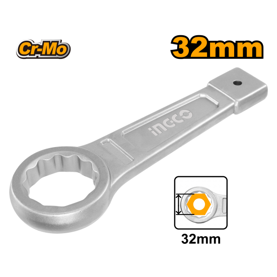 Ключ накидной ударный 32 мм INGCO HRSW032 INDUSTRIAL