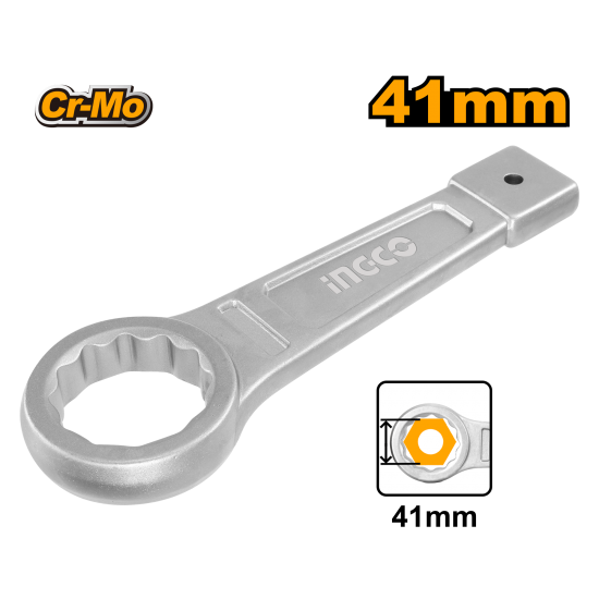 Ключ накидной ударный 41 мм INGCO HRSW041 INDUSTRIAL Ключ накидной ударный 41 мм INGCO HRSW041 INDUSTRIAL