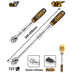 Ключ трещоточный телескопический 1/2