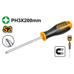 Отвертка крестовая PH3 x 200 INGCO HS68PH3200 INDUSTRIAL