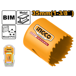 Коронка биметаллическая по металлу 35 мм INGCO HSB10351