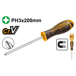 Отвертка крестовая PH3 x 200 INGCO HSDSPH3200