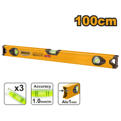 Уровень пузырьковый 100 см INGCO HSL18100 Уровень пузырьковый 100 см INGCO HSL18100