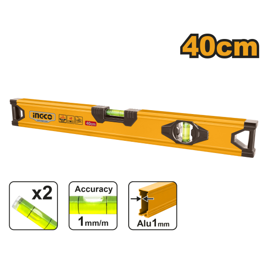 Уровень строительный 400 мм INGCO HSL58040
