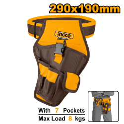 Сумка поясная для инструментов 290х190 мм (20/40) INGCO HTBP030128 Сумка поясная для инструментов 290х190 мм (20/40) INGCO HTBP030128