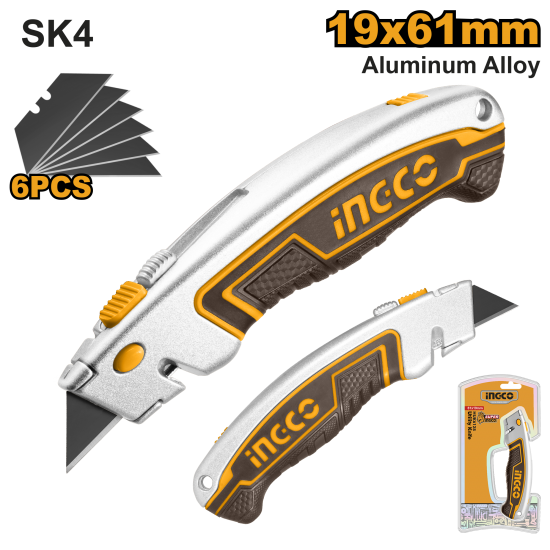 Нож универсальный INGCO HUK6128