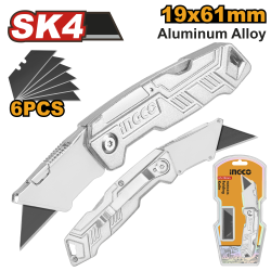 Нож складной универсальный INGCO HUK6236 Нож складной универсальный INGCO HUK6236