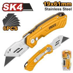 Нож складной универсальный SK5 (12/72) INGCO HUK6288 INDUSTRIAL Нож складной универсальный SK5 (12/72) INGCO HUK6288 INDUSTRIAL